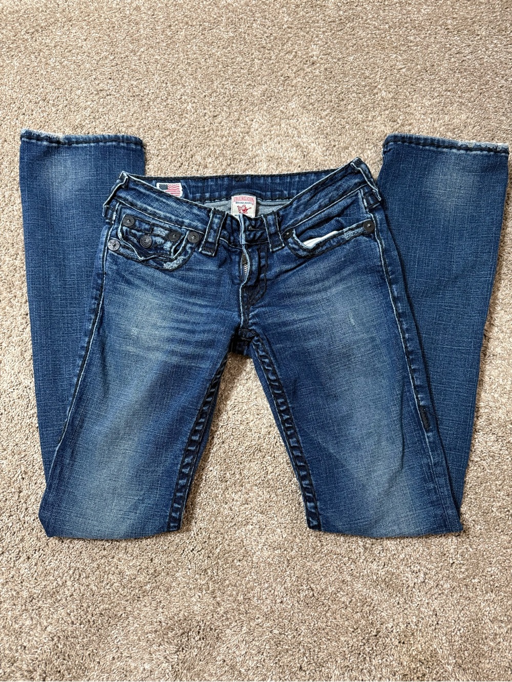 True Religion Vintage Low Rise Bootcut Jeans